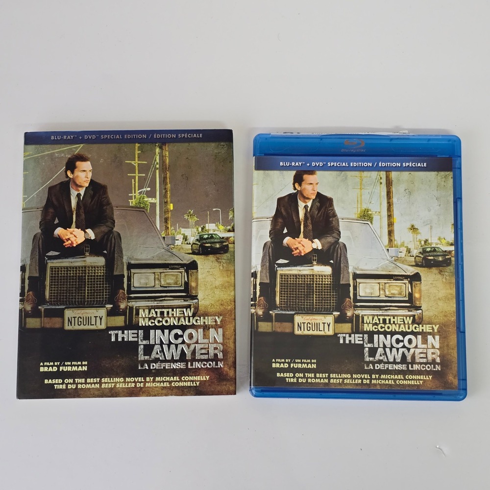 The Lincoln Lawyer Blu-ray DVD Combo Matthew McConaughey Crime Drama Lionsgate